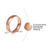 Titanium Steel Geometric Plain Ring Electroplated Unisex Jewelry