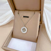 Titanium Steel Geometric Planet Necklace With Electroplating For Unisex