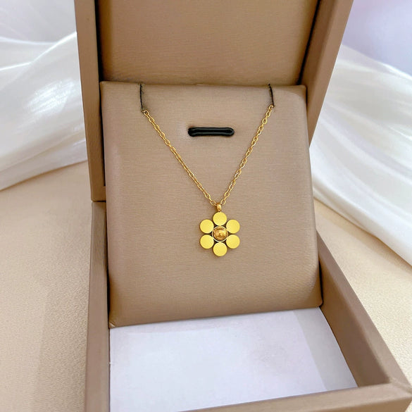 Titanium Steel Geometric Planet Necklace With Electroplating For Unisex