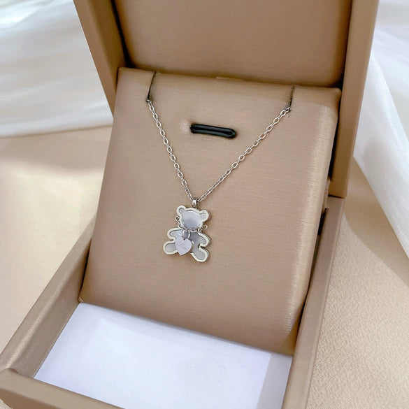 Titanium Steel Geometric Planet Necklace With Electroplating For Unisex