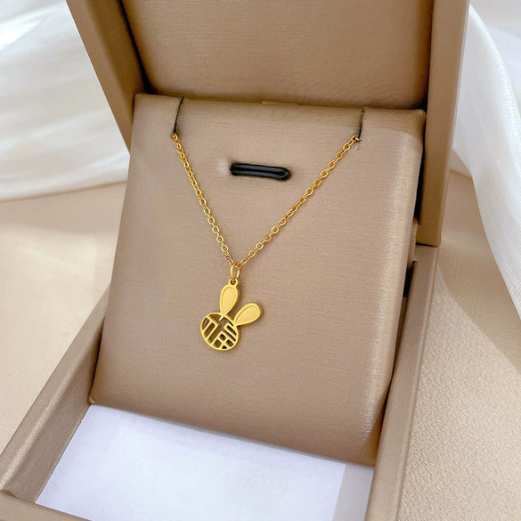 Titanium Steel Geometric Planet Necklace With Electroplating For Unisex