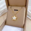 Titanium Steel Geometric Planet Necklace With Real Gold Electroplating For Unisex