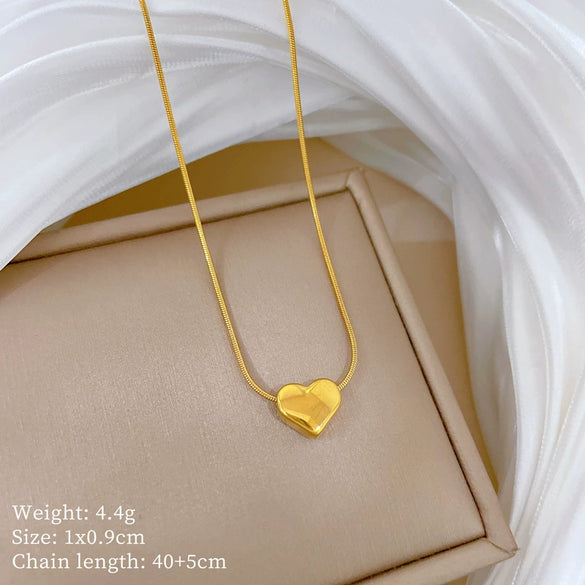 Titanium Steel Geometric Planet Necklace With Real Gold Electroplating For Unisex