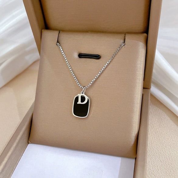 Titanium Steel Geometric Planet Necklace With Real Gold Electroplating For Unisex