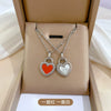 Titanium Steel Geometric Planet Necklace With Real Gold Electroplating For Unisex