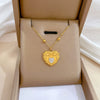 Titanium Steel Geometric Planet Necklace With Real Gold Electroplating For Unisex