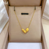 Titanium Steel Geometric Plants And Flowers Cartoon Style Electroplating Necklace