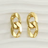 316L Stainless Steel Geometric Plated 18K Gold Irregular Earrings For Women