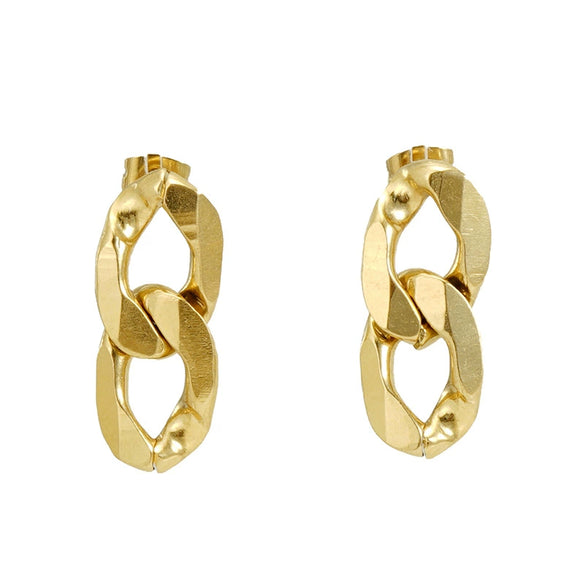 316L Stainless Steel Geometric Plated 18K Gold Irregular Earrings For Women