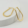 316L Stainless Steel Geometric Red Water Drop Women's Earrings With 18K Vacuum Plating