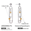 Titanium Steel Geometric Retro Earrings Women's Light Luxury Highend Jewelry