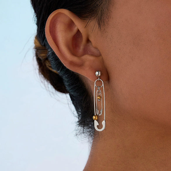 Titanium Steel Geometric Retro Earrings Women's Light Luxury Highend Jewelry
