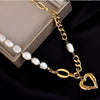 Titanium Steel Geometric Retro Exquisite Clavicle Chain Necklace