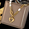 Titanium Steel Geometric Retro Exquisite Clavicle Chain Necklace