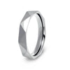 Titanium Steel Geometric Ring And Bracelet For Women With Electroplating