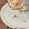 Titanium Steel Geometric Roman Tassel Electroplated Light Luxury Women's Ring Necklace Collarbone Chain With Mixed Gemstone Setting