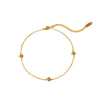 Titanium Steel Geometric Rose Anklet For Women's Jewelry
