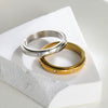 Titanium Steel Geometric Rotating Ring For Women Electroplated Trendy Minimalist Jewelry