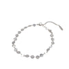 Titanium Steel Geometric Round Chain Anklet Stackable Multi Layer Unisex Foot Accessories Four Piece Set