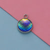 Titanium Steel Geometric Round Fish Scale Jewelry Accessories Pendant