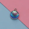 Titanium Steel Geometric Round Fish Scale Jewelry Accessories Pendant