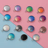 Titanium Steel Geometric Round Fish Scale Jewelry Accessories Pendant