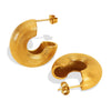 316L Stainless Steel Geometric Semicircle Electroplated Minimalist Light Luxury Allmatch Women's Earrings