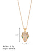 Titanium Steel Geometric Snake Head Electroplated Necklace For Women