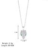 Titanium Steel Geometric Snake Head Electroplated Necklace For Women