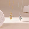 Titanium Steel Geometric Snake Head Electroplated Necklace For Women