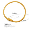 316L Stainless Steel Geometric Spring Snake Chain Magnetic Suction Elastic Women's Bracelet With Electroplating