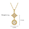 Titanium Steel Geometric Square Ring Star Earrings With Electroplating For Women