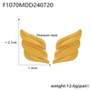 316L Stainless Steel Geometric Square Wings Shaped Earrings Electroplated 18K Gold Light Luxury Fashion