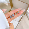 Titanium Steel Geometric Square Zircon Electroplated Minimalist Unisex Earrings