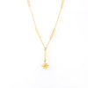 316L Stainless Steel Geometric Star Pendant Necklace For Women Light Luxury Electroplating Design