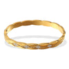 316L Stainless Steel Geometric Style Diamond Buckle Bracelet With Electroplating Jewelry