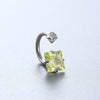 Titanium Steel Geometric Style Earrings With Zirconia