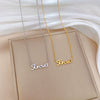 Titanium Steel Geometric Style Electroplated Necklace For Unisex