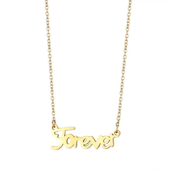 Titanium Steel Geometric Style Electroplated Necklace For Unisex