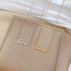 Titanium Steel Geometric Style Electroplated Necklace For Unisex