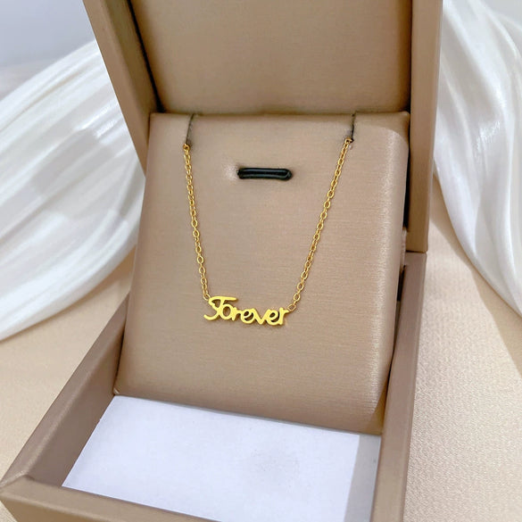 Titanium Steel Geometric Style Electroplated Necklace For Unisex