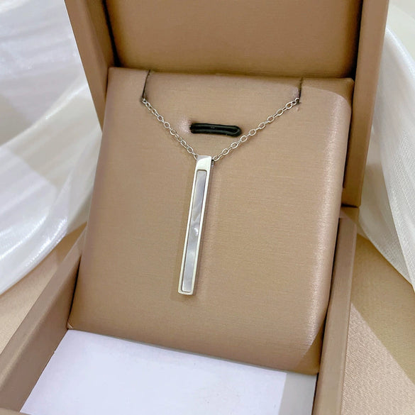 Titanium Steel Geometric Style Electroplated Necklace Unisex