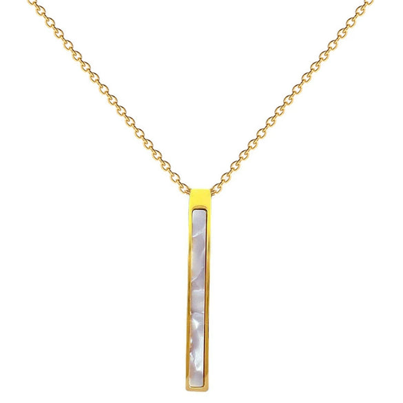 Titanium Steel Geometric Style Electroplated Necklace Unisex