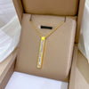 Titanium Steel Geometric Style Electroplated Necklace Unisex