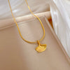 Titanium Steel Geometric Style Electroplated Necklace