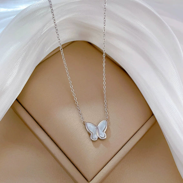 Titanium Steel Geometric Style Electroplated Necklace