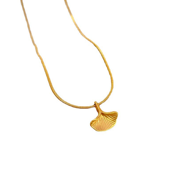 Titanium Steel Geometric Style Electroplated Necklace