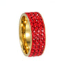 Titanium Steel Geometric Style Electroplated Ring For Men And Women