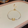 Titanium Steel Geometric Style Electroplated Unisex Bracelet