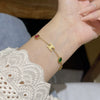 Titanium Steel Geometric Style Electroplated Unisex Bracelet